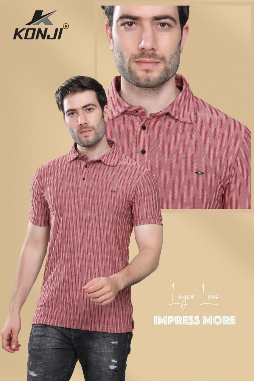Vol 398 Konji Jacquard Mens Tshirts Manufacturer Ahmedabad