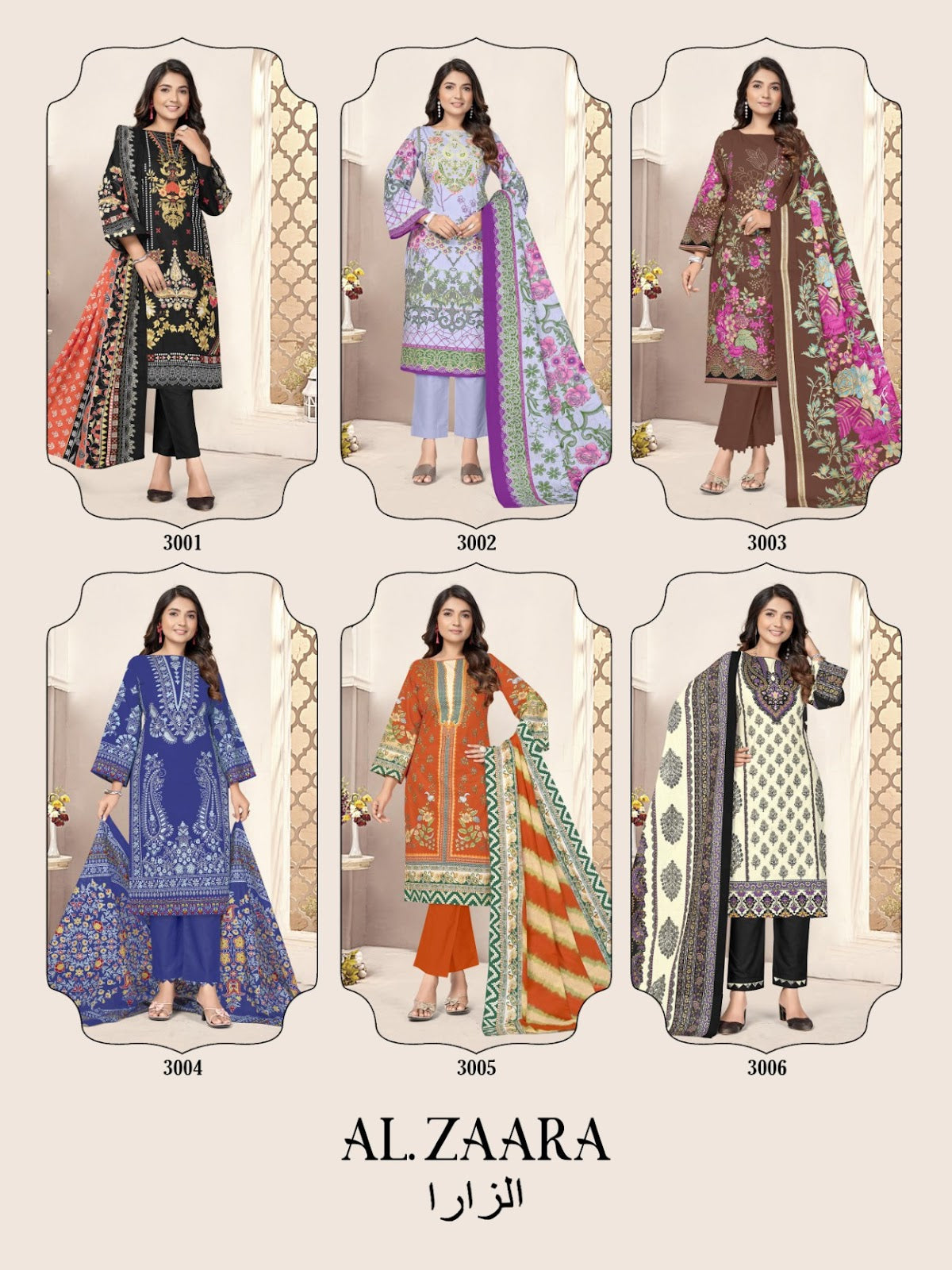 Vol 3 Al Zaara Cotton Karachi Salwar Suits Manufacturer India