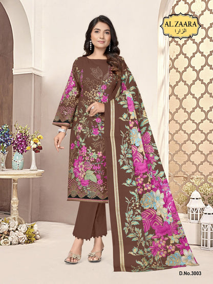 Vol 3 Al Zaara Cotton Karachi Salwar Suits Manufacturer India