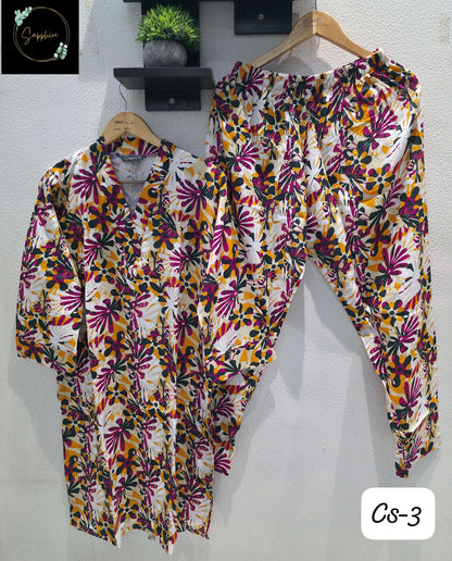 Vol 3 Karachi Sapphire Rayon Co Ord Set Supplier Ahmedabad