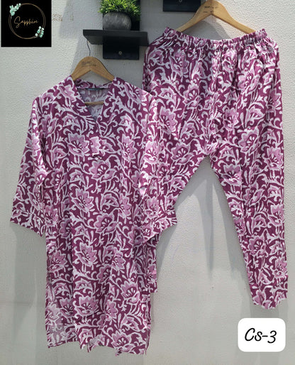 Vol 3 Karachi Sapphire Rayon Co Ord Set Supplier Ahmedabad