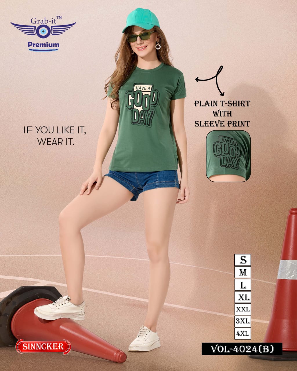 Vol 4024 B Grab It Sinker Women Tshirt Manufacturer Gujarat