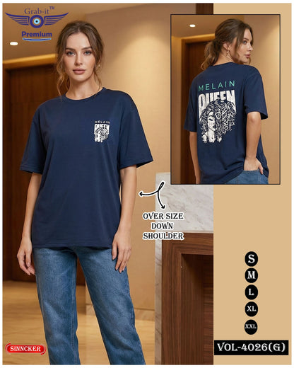 Vol 4026 G Grab It Sinker Women Oversized Tshirt Wholesaler