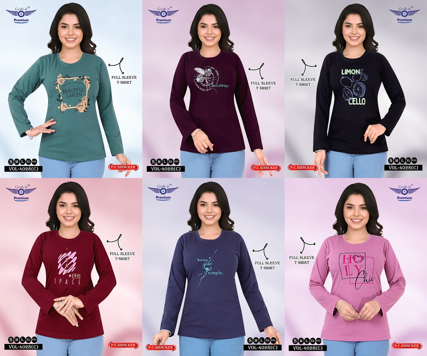 Vol 4028 C Grab It Sinker Women Tshirt Supplier Ahmedabad