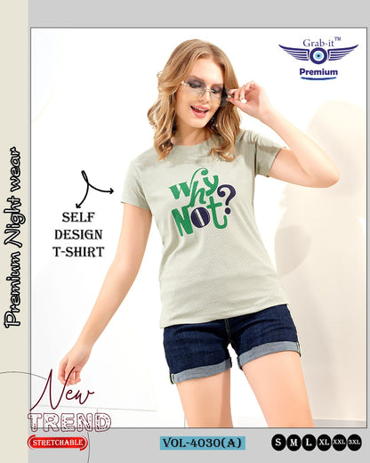 Vol 4030 A Grab It Women Tshirt Wholesale Price