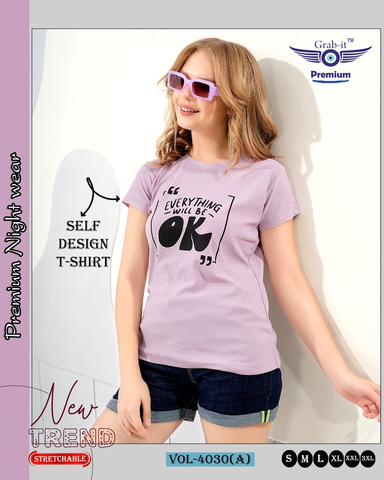 Vol 4030 A Grab It Women Tshirt Wholesale Price