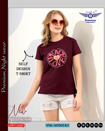 Vol 4030 A Grab It Women Tshirt Wholesale Price