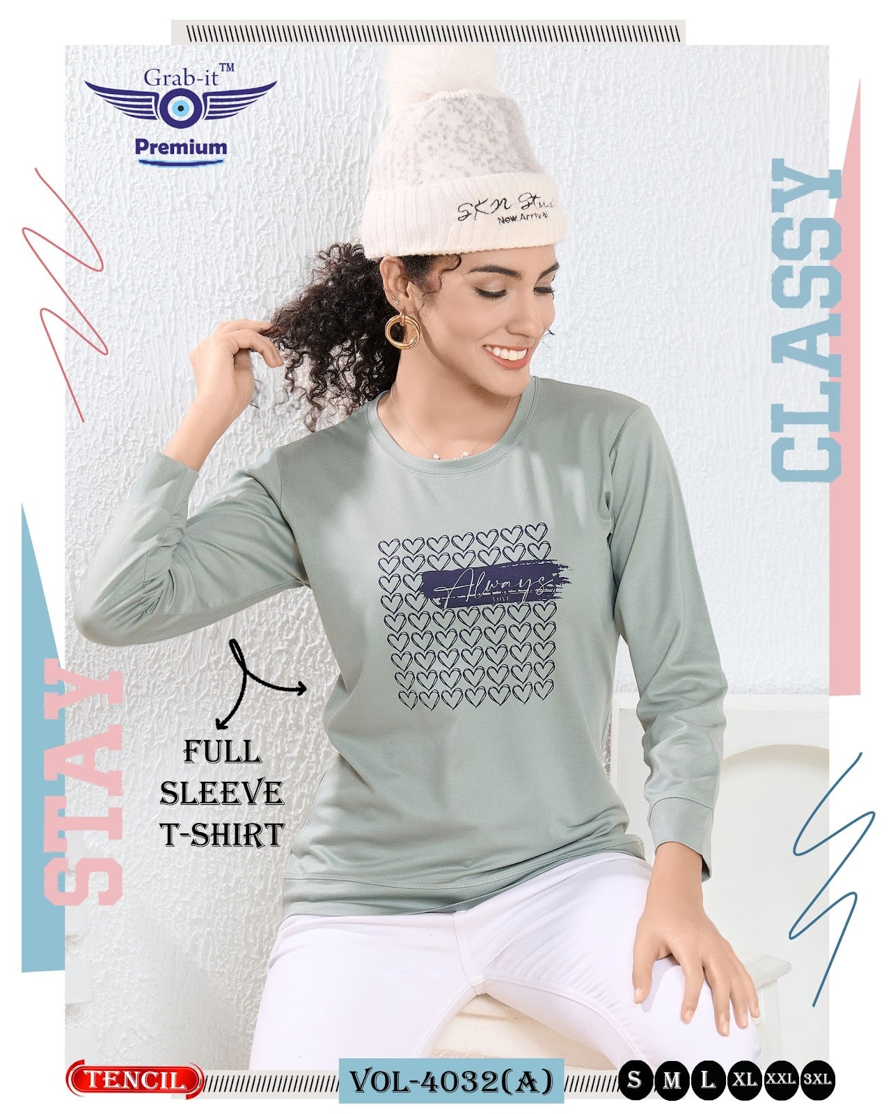 Vol 4032 A Grab It Tencil Women Tshirt Supplier