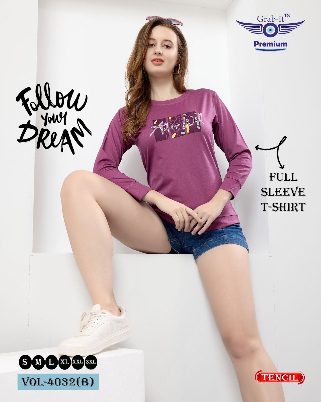Vol 4032 B Grab It Tencil Women Tshirt Manufacturer Gujarat