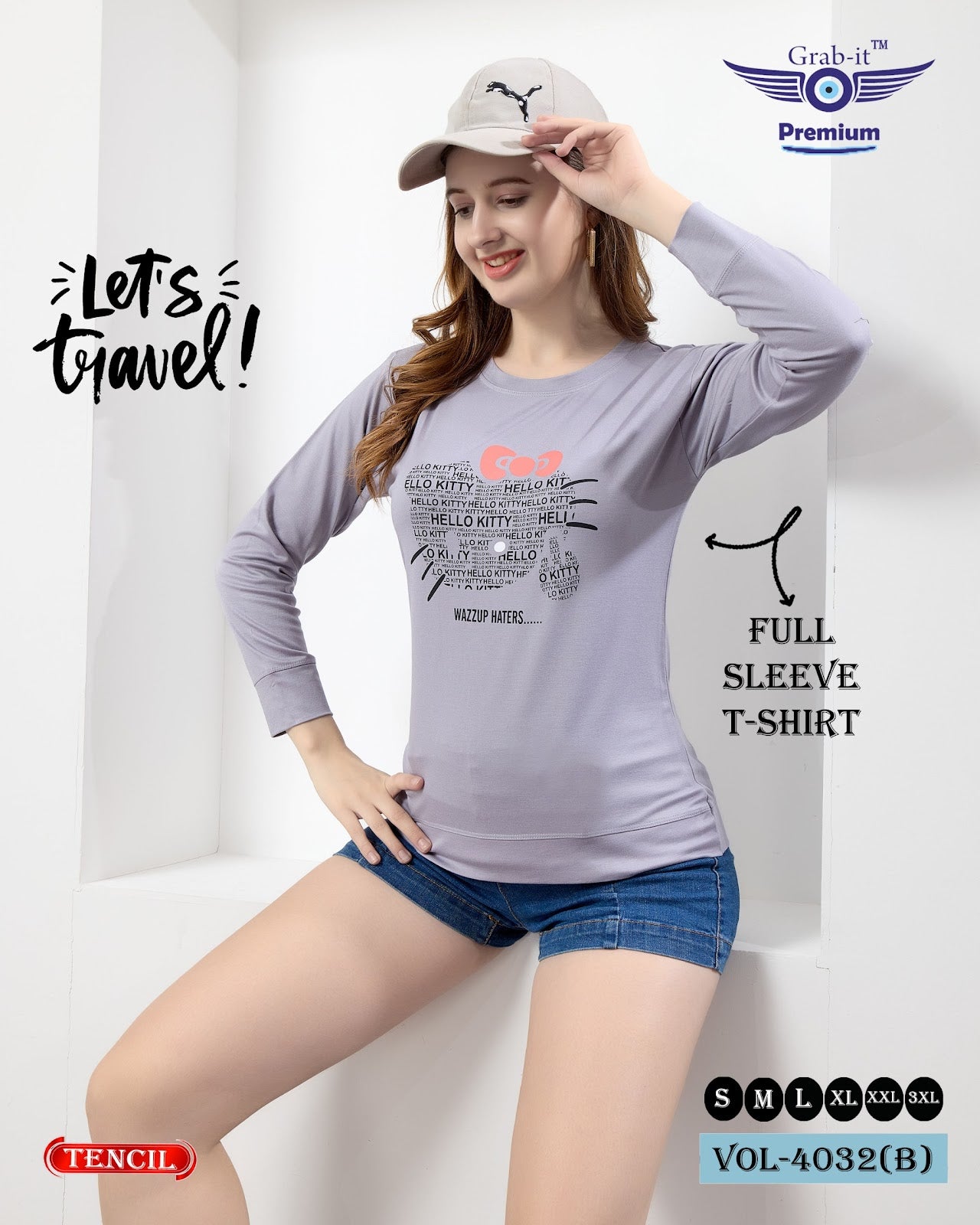 Vol 4032 B Grab It Tencil Women Tshirt Manufacturer Gujarat