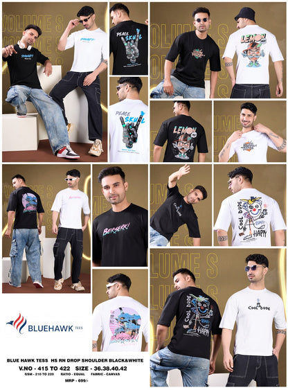 Vol 415 To 422 Bluehawk Feather Knit Mens Tshirts Wholesale Rate