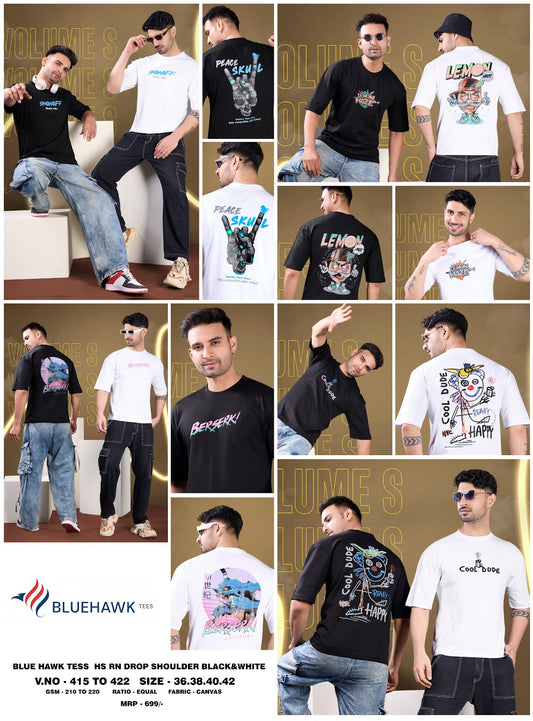 Vol 415 To 422 Bluehawk Feather Knit Mens Tshirts Wholesale Rate