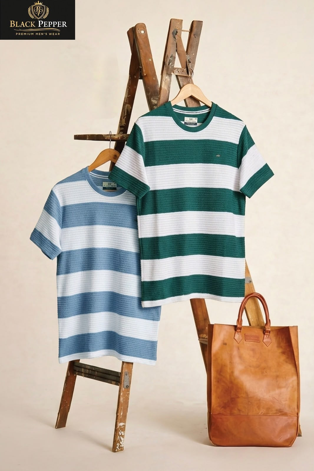 Vol 426 To 433 Black Pepper Auto Stripes Mens Tshirts Wholesaler