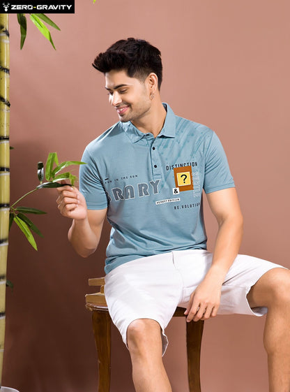 Vol 4274 - 4281 Zero Gravity Tencil Lycra Mens Tshirts Manufacturer India