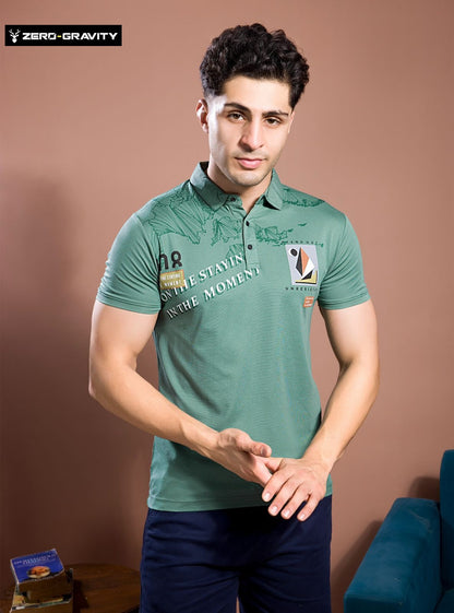 Vol 4274 - 4281 Zero Gravity Tencil Lycra Mens Tshirts Manufacturer India