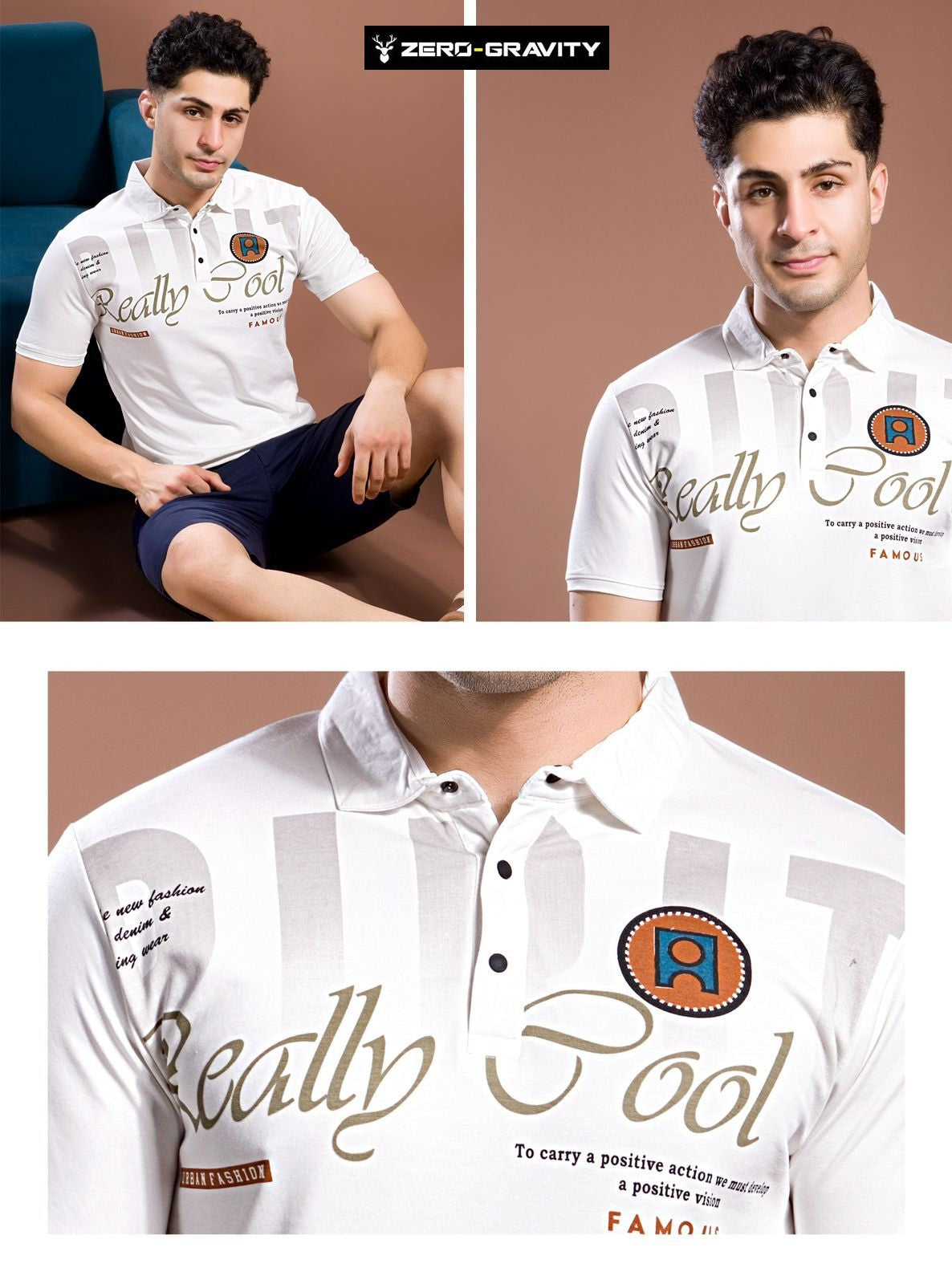 Vol 4274 - 4281 Zero Gravity Tencil Lycra Mens Tshirts Manufacturer India