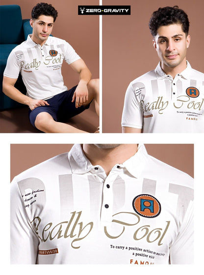 Vol 4274 - 4281 Zero Gravity Tencil Lycra Mens Tshirts Manufacturer India