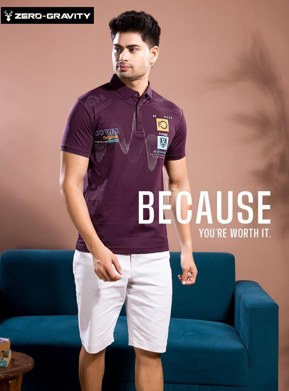 Vol 4274 - 4281 Zero Gravity Tencil Lycra Mens Tshirts Manufacturer India