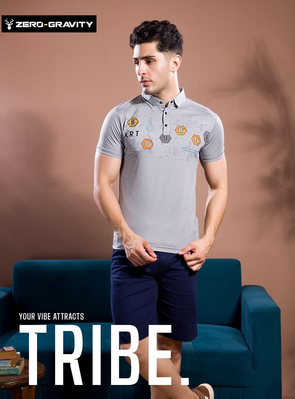 Vol 4274 - 4281 Zero Gravity Tencil Lycra Mens Tshirts Manufacturer India