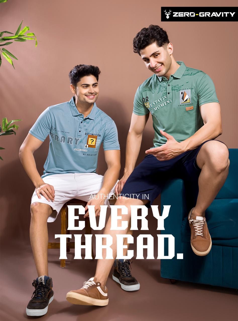 Vol 4274 - 4281 Zero Gravity Tencil Lycra Mens Tshirts Manufacturer India