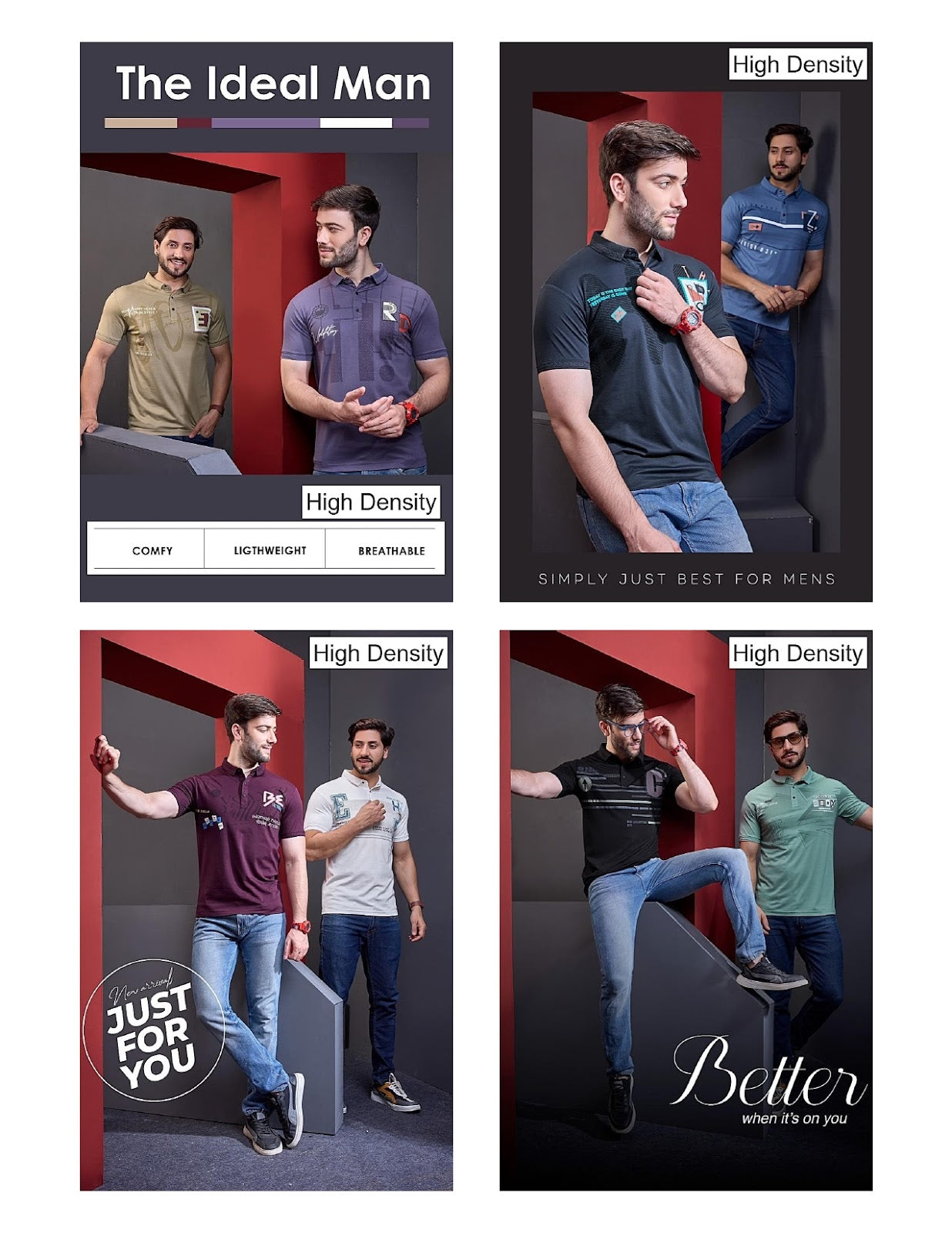 Vol 4298-4305 High Density Tencil Lycra Mens Tshirts Exporter Ahmedabad