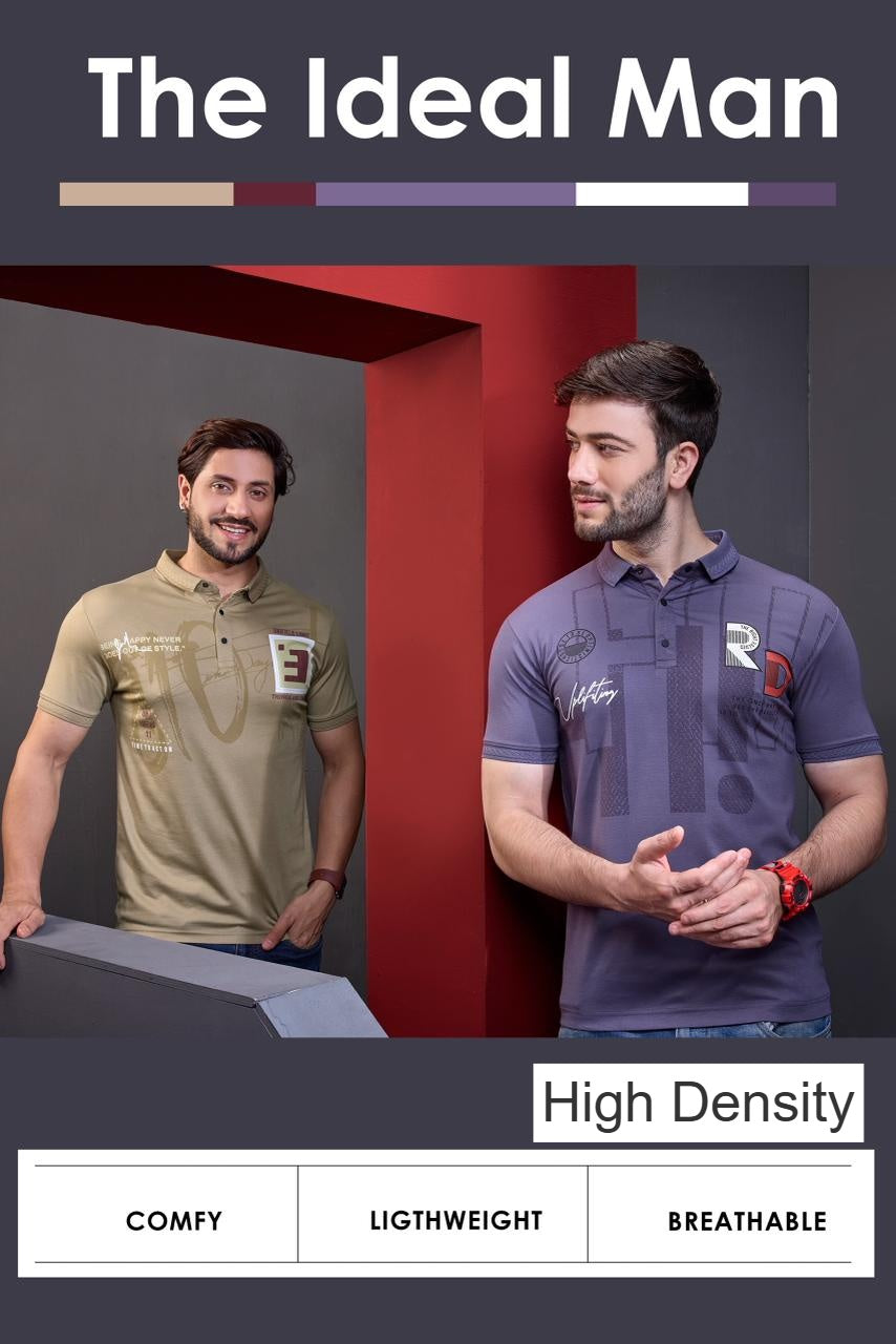 Vol 4298-4305 High Density Tencil Lycra Mens Tshirts Exporter Ahmedabad