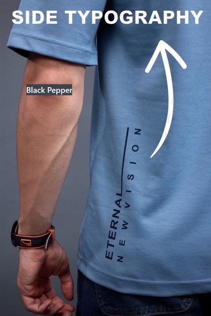 Vol 42 To 49 Black Pepper Interlock Mens Tshirts Wholesale Price