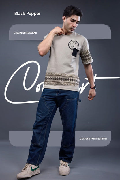 Vol 42 To 49 Black Pepper Interlock Mens Tshirts Wholesale Price