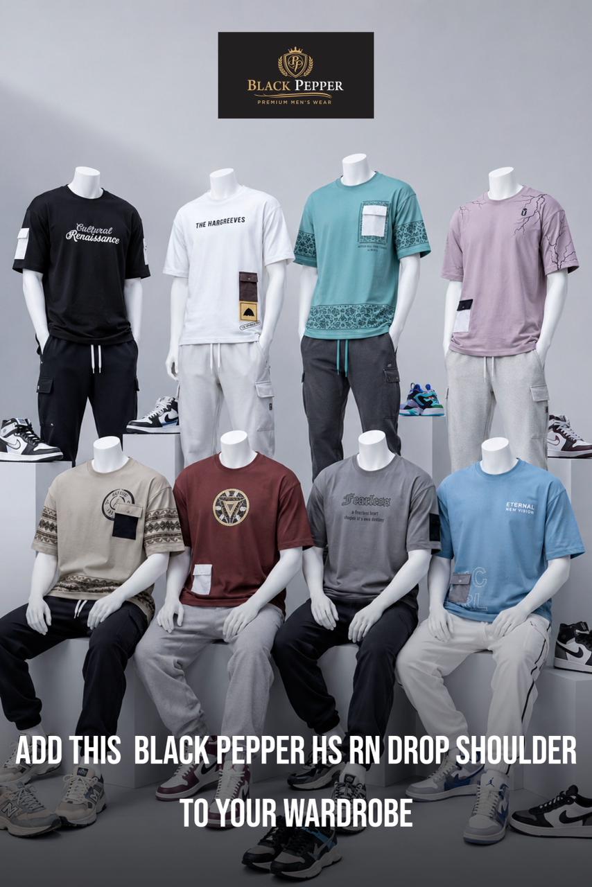 Vol 42 To 49 Black Pepper Interlock Mens Tshirts Wholesale Price