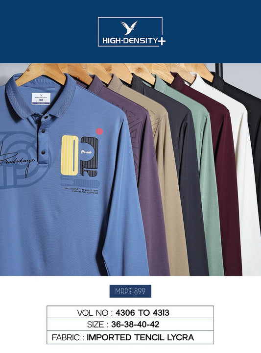 Vol 4306 To 4313 High Density Tencil Lycra Mens Tshirts Manufacturer Gujarat