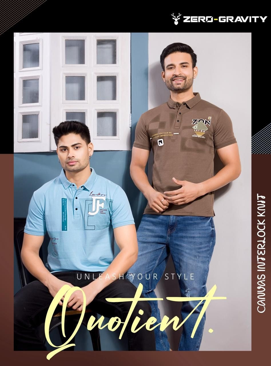 Vol 4314-4321 Zero Gravity Canvas Interlock Mens Tshirts Exporter Gujarat