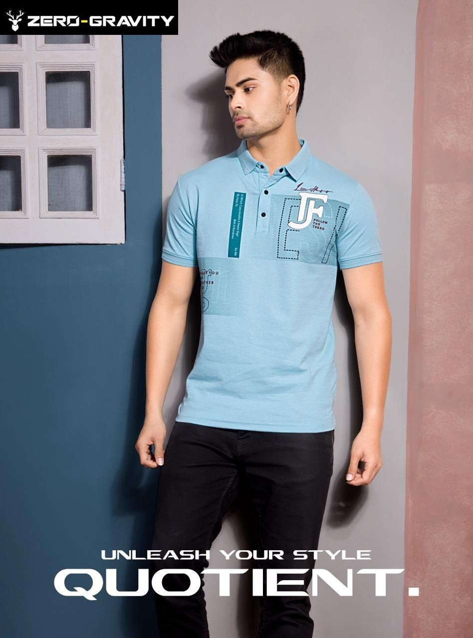 Vol 4314-4321 Zero Gravity Canvas Interlock Mens Tshirts Exporter Gujarat