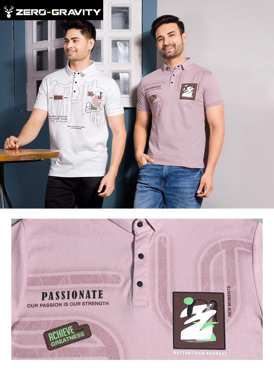 Vol 4314-4321 Zero Gravity Canvas Interlock Mens Tshirts Exporter Gujarat