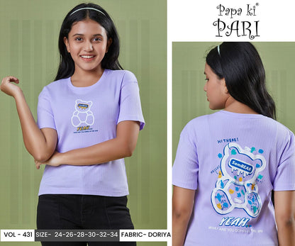 Vol 431 Papa Ki Pari Girls Tshirt Supplier Gujarat
