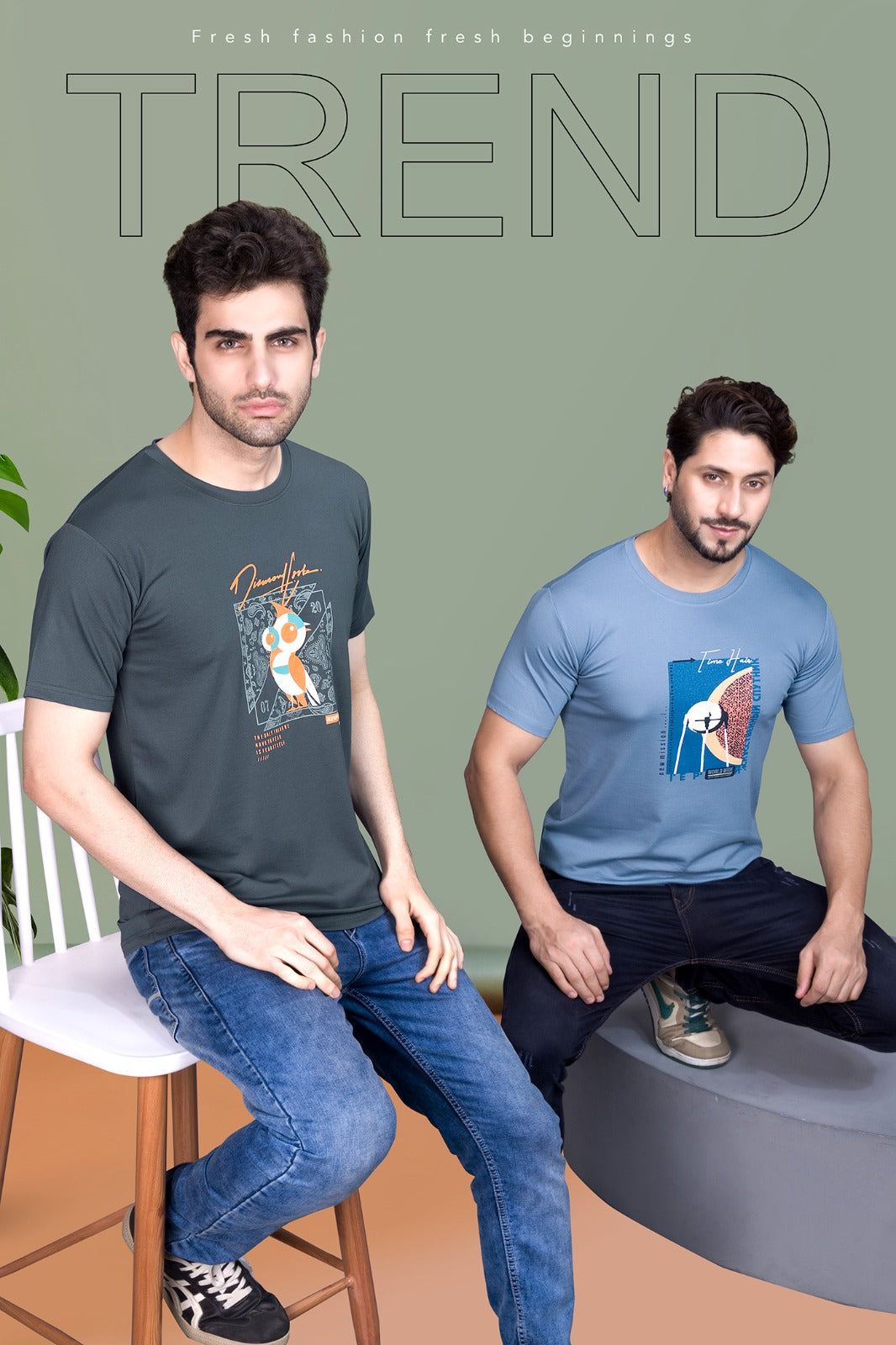 Vol 433 Neu Fit Imported Mens Tshirts Supplier Gujarat