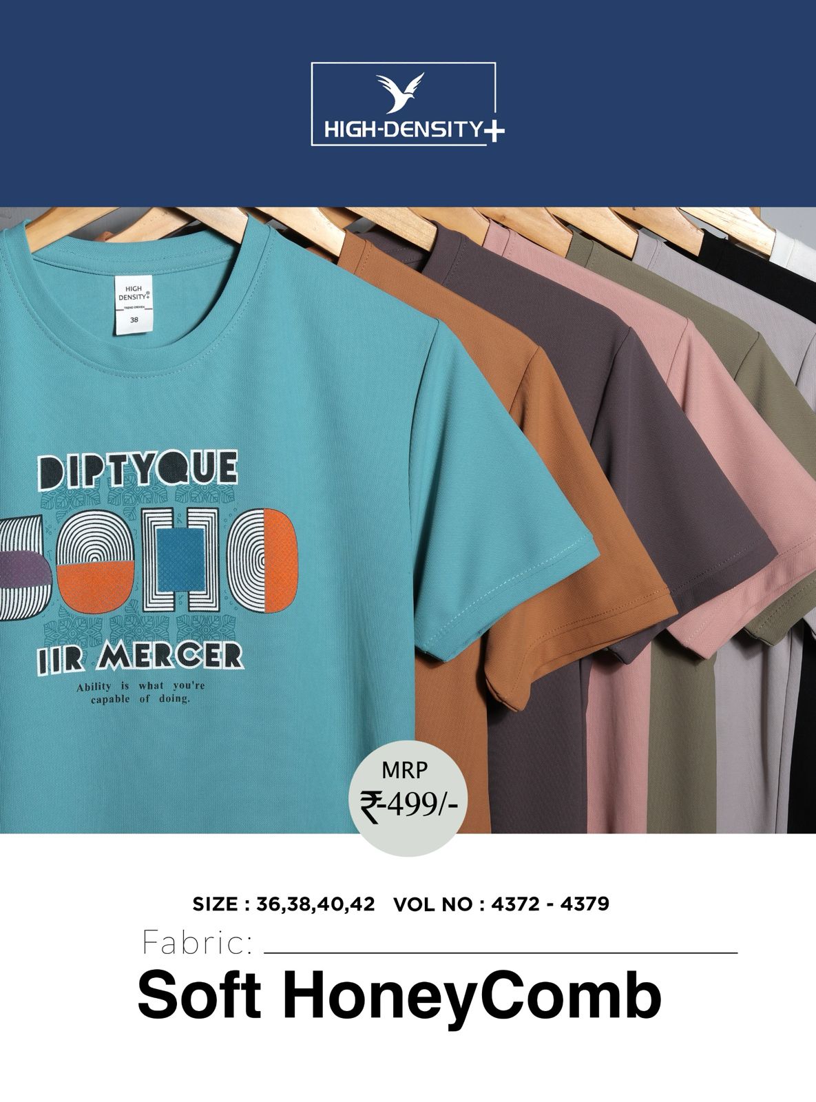 Vol 4372 - 4379 High Density Honey Comb Mens Tshirts Wholesale Rate