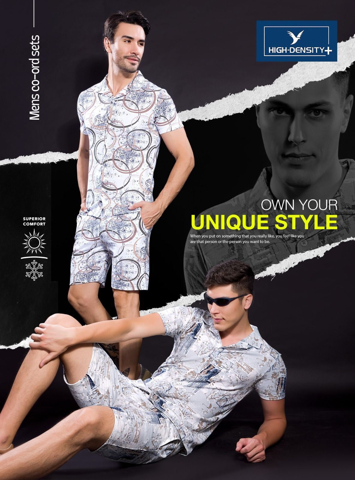 Vol 4389 - 4396 High Density Aop Mens Co Ord Set Wholesaler