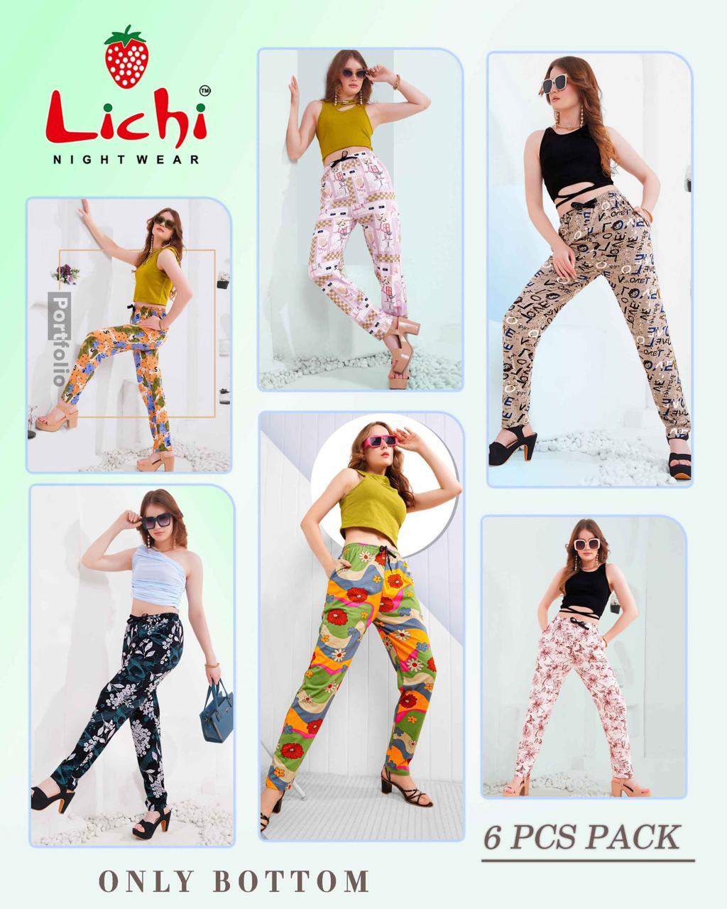 Vol 441 B Lichi Cotton Women Night Lower Supplier Gujarat