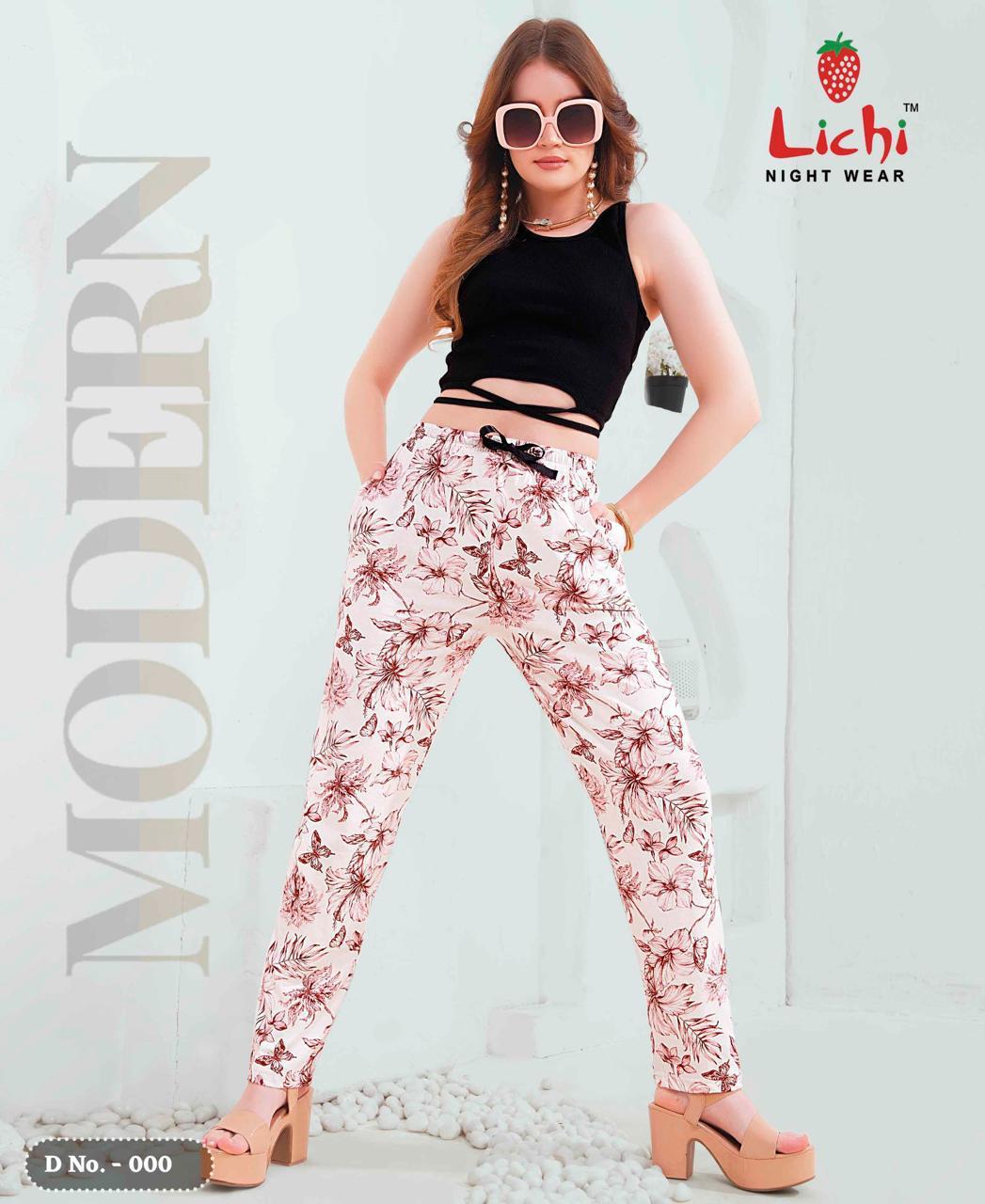 Vol 441 B Lichi Cotton Women Night Lower Supplier Gujarat
