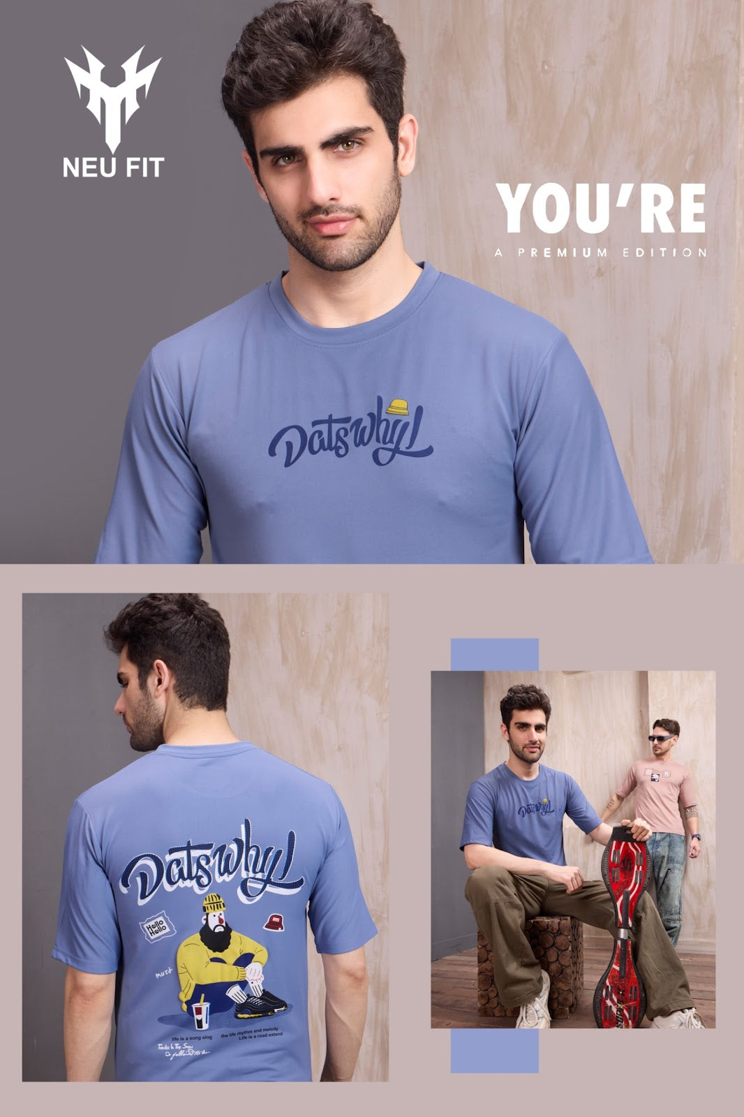 Vol 447 Neu Fit Looper Mens Tshirts Exporter Ahmedabad