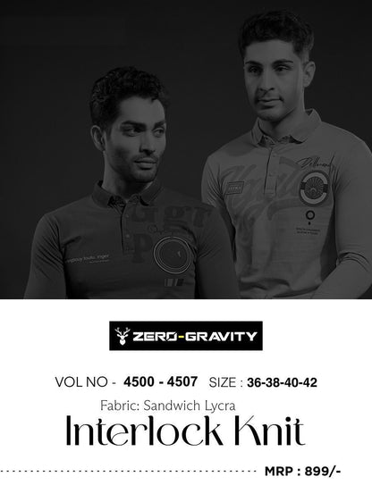 Vol 4500 To 4507 Zero Gravity Lycra Mens Tshirts Supplier Ahmedabad