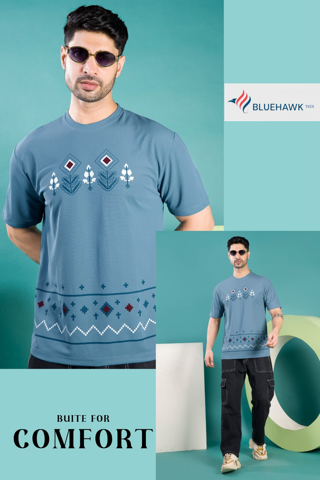 Vol 450 To 457 Bluehawk Honey Comb Mens Tshirts Supplier Gujarat
