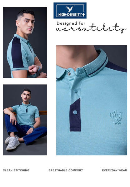 Vol 450 To 457 Dobby High Density Lycra Mens Tshirts Wholesaler