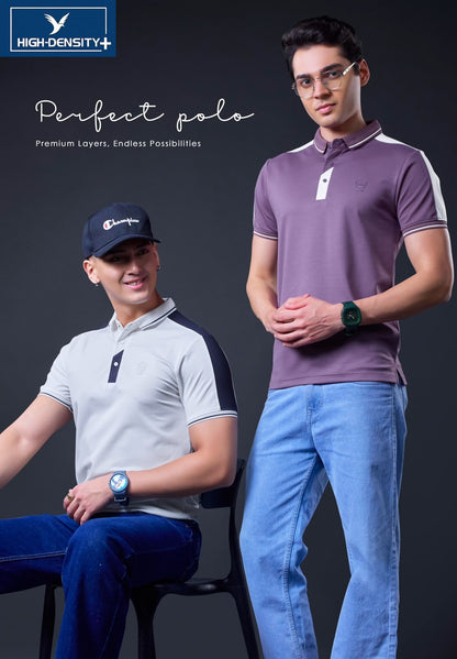 Vol 450 To 457 Dobby High Density Lycra Mens Tshirts Wholesaler