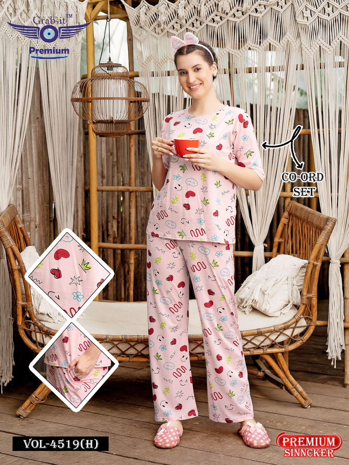 Vol 4519 H Grab It Sinker Co Ord Set Manufacturer Ahmedabad