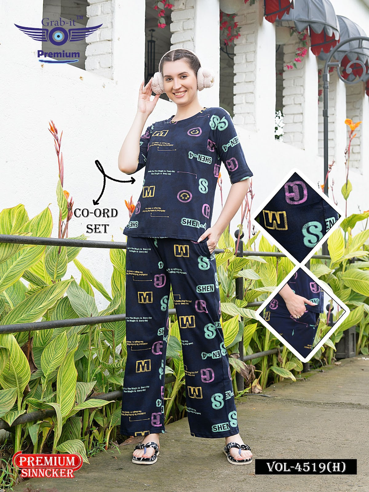 Vol 4519 H Grab It Sinker Co Ord Set Manufacturer Ahmedabad