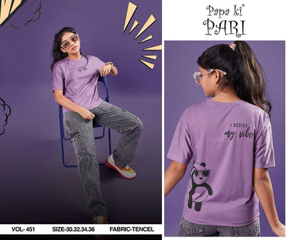 Vol 451 Papa Ki Pari Imported Girls Top Wholesaler India