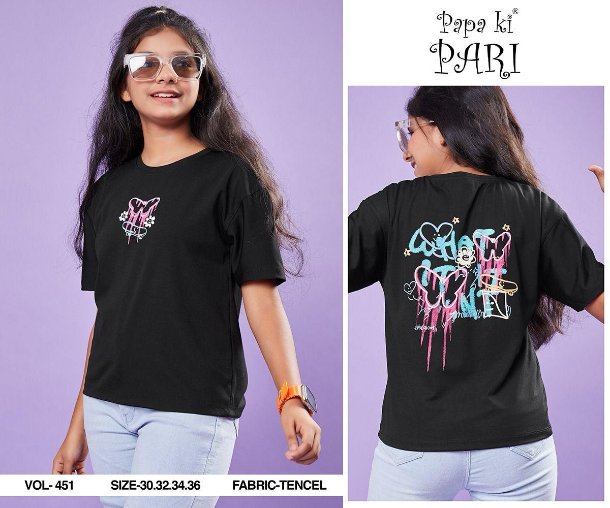 Vol 451 Papa Ki Pari Imported Girls Top Wholesaler India