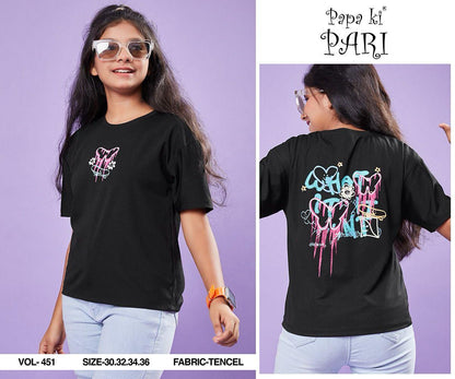 Vol 451 Papa Ki Pari Imported Girls Top Wholesaler India