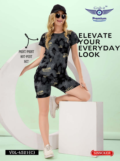 Vol 4521 C Grab It Sinker Shorts Night Suits Manufacturer Gujarat